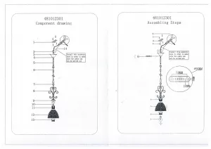 Потолочный светильник MW-Light Аманда бронзовый 481012301