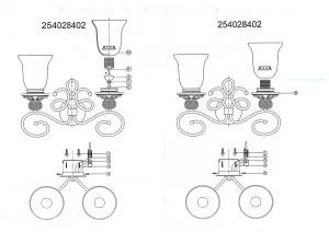 Настенный светильник MW-Light Версаче 254028402