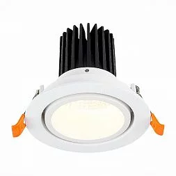 Светильник встр. Белый LED 1*10W 4000K 750Lm Ra>90 38° IP20 D102xH85 170-240V Встраиваемые светильники ST705.548.10