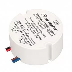 Блок питания ARJ-SP-40600-PFC-TRIAC-R (24W, 27-40V, 600mA) (Arlight, IP44 Пластик, 5 лет)