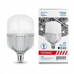 Лампа Gauss Elementary T140 75W 7000lm 6500K E40 Promo LED 1/12