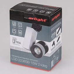 Светодиодный светильник LGD-2238SB-15W Warm White 24deg (Arlight, IP20 Металл, 3 года)