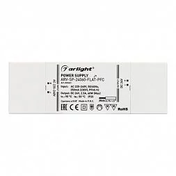 Блок питания ARV-SP-24060-FLAT-PFC (24V, 2.5A, 60W) (Arlight, IP20 Пластик, 5 лет)