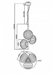 Подвесной светильник Maytoni MOD268PL-03B
